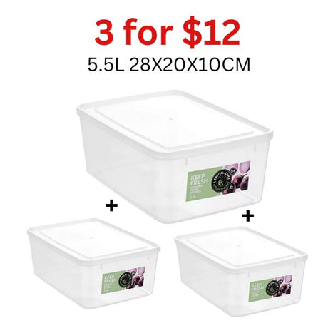 KEEP FRESH FOOD CONTAINERS 5.5LITRE image 0