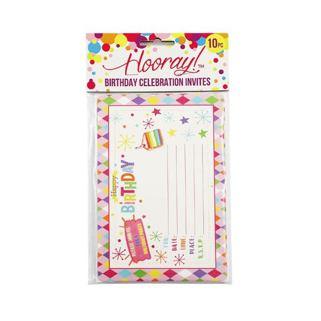 Party Happy Birthday Invitations 10pc image 0
