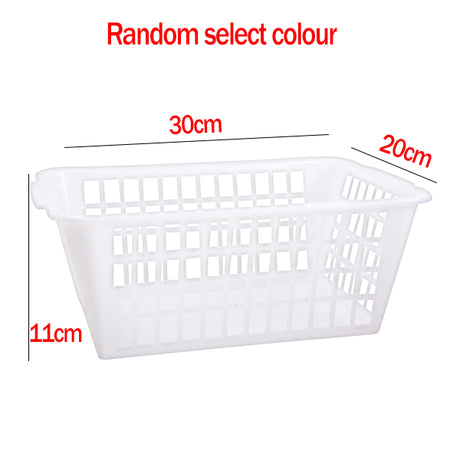 WHITE UTILITY SHELF BASKET 30x20x11cm image 0