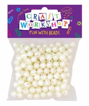 Craft Beads Pearls 40g 8mm image 0
