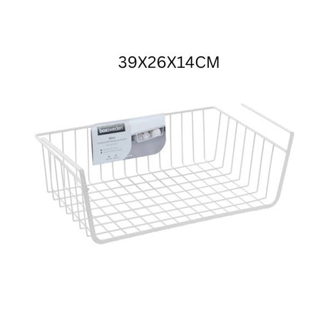 WIRE UNDERSHELF HANGING BASKET 39X26X14CM image 0