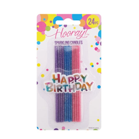 Candle Sparkling 24pc with Sign image 0