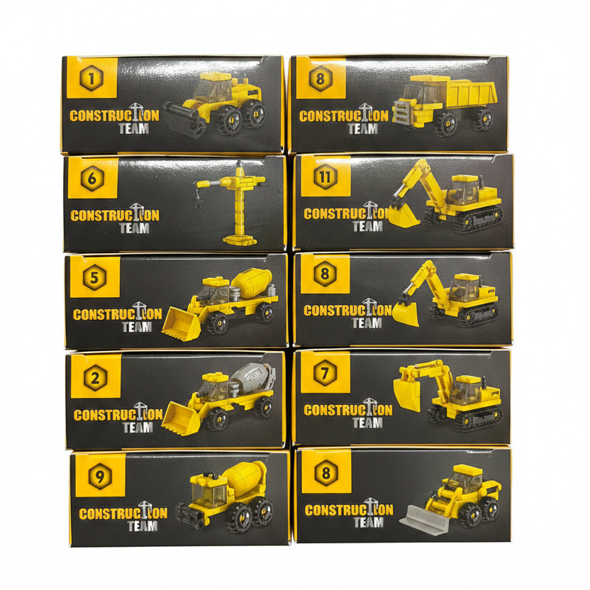 Construction Team Mini Building Blocks Toy