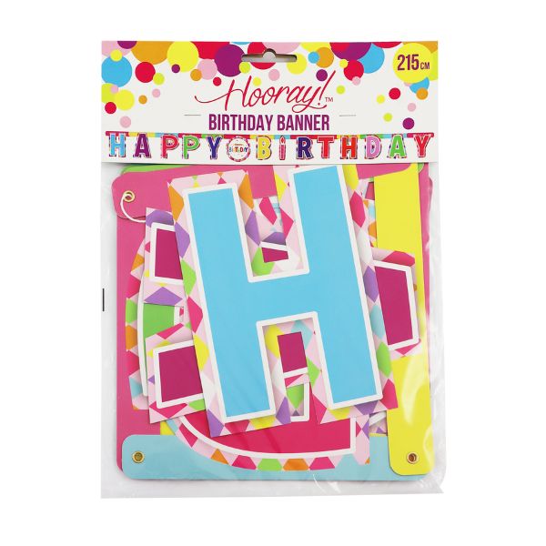 Party Happy Birthday Banner 215cm image 0