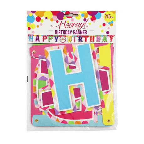 Party Happy Birthday Banner 215cm image 0