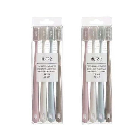 Toothbrush 4pc Basic Pastel w Cap image 0