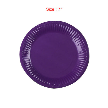 Paper Plates 7" Pk12 Purple image 0