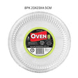FOIL TRAY ROUND W/ PLASTIC LID 8PK 23X23X4.5CM image 0