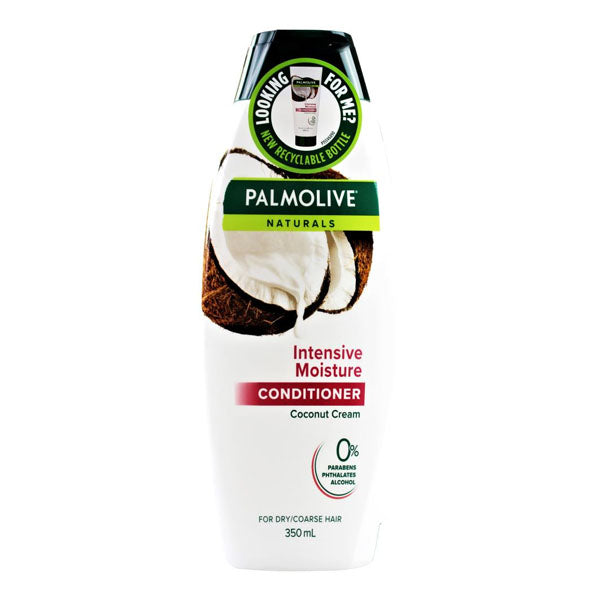 PALMOLIVE 350mL NATURALS CONDITIONER INTENSIVE MOISTURE COCONUT CREAM - FOR DRY/COARSE HAIR image 0