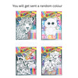 Glitter Colour Art Set with 4 Markers 4 Assorted Designs image 0