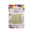 Candles Spirals Gold 7.5cm 8pc image 0