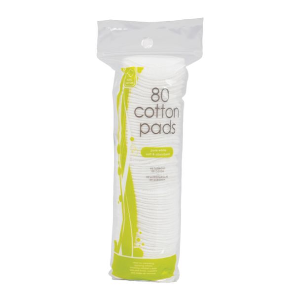 100% Cotton Cosmetic Pads 80pk image 0