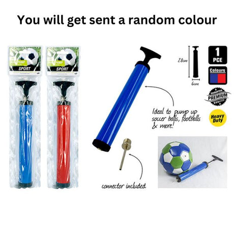 1pce Ball Pump-2 Assorted Colours image 0