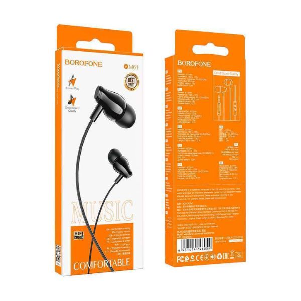 Wanderer universal earphones with mic Black image 0