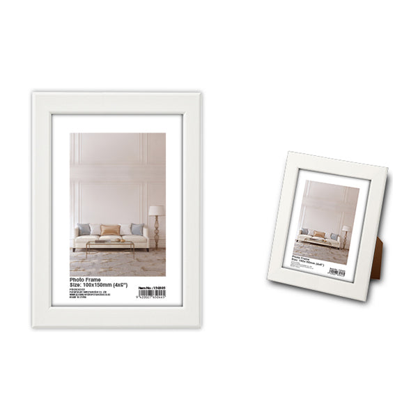 Photo Frame 10x15cm (4x6) White image 0