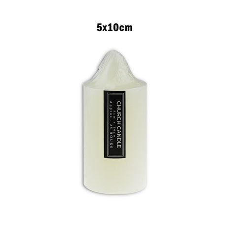 Church Candle white 5x10cm/150g (25Hrs aprox) image 0