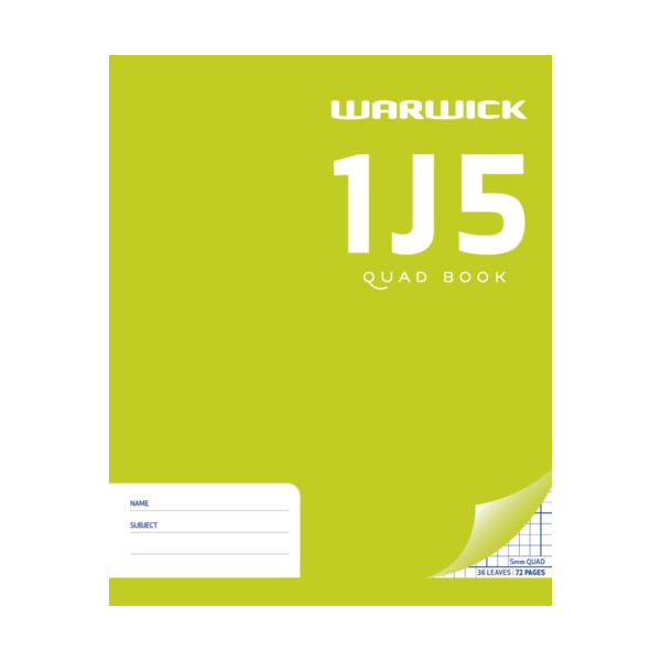 WARWICK EXERCISE BOOK 1J5 image 0