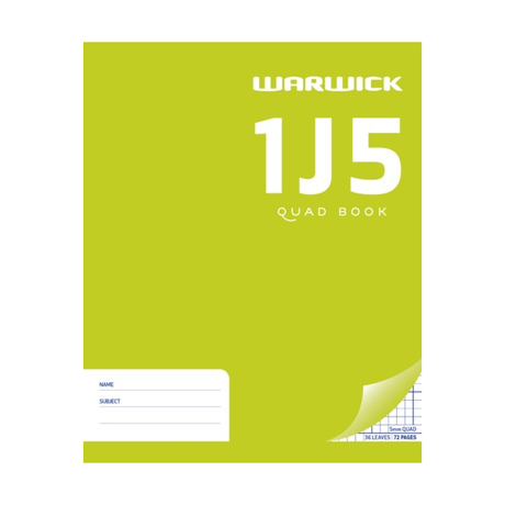 WARWICK EXERCISE BOOK 1J5 image 0