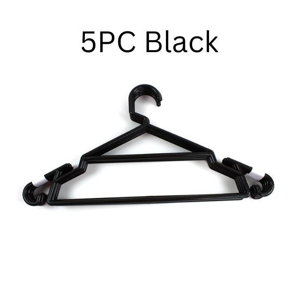 Plastic Coat Hangers 5pcs image 0