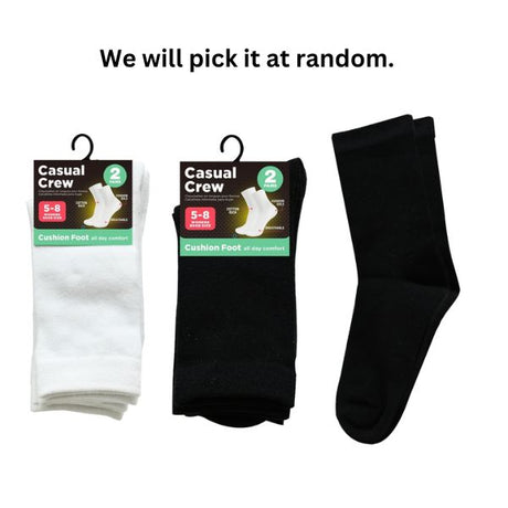 Casual Crew Ladies Sock 2pr 5-8 image 0
