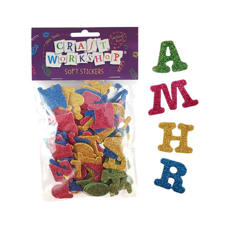 Craft Soft Stickers Glitter Letters image 0