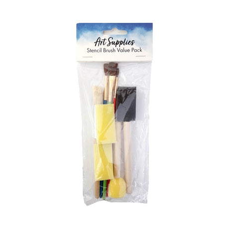 Stencil Brushes Value Pack 8pc image 0