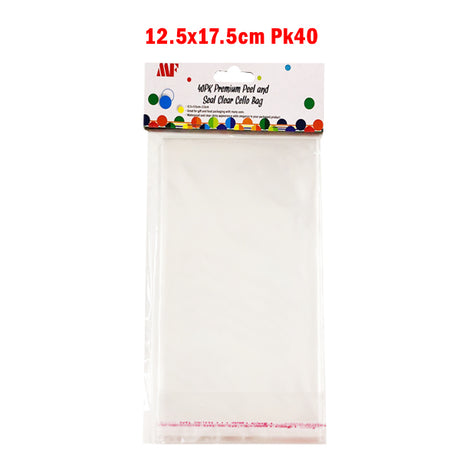 Clear Cello Bags 12.5x17.5cm Pk40 image 0