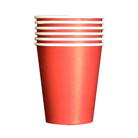Paper Cups 9OZ PK20 Red image 0