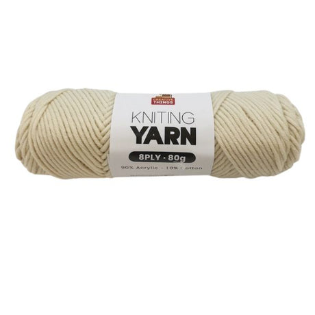 8PLY KNITTING YARN - 80G(PASTEL GREY ORANGE) image 0