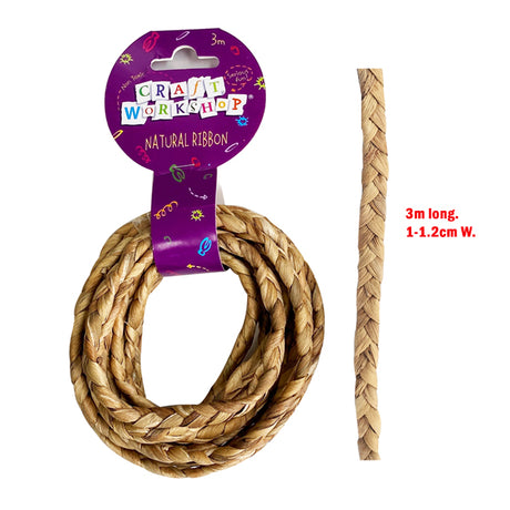Craft Natural Woven Ribbon 3m image 0