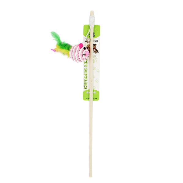 Cat Teaser Wand - Mouse Ball image 0