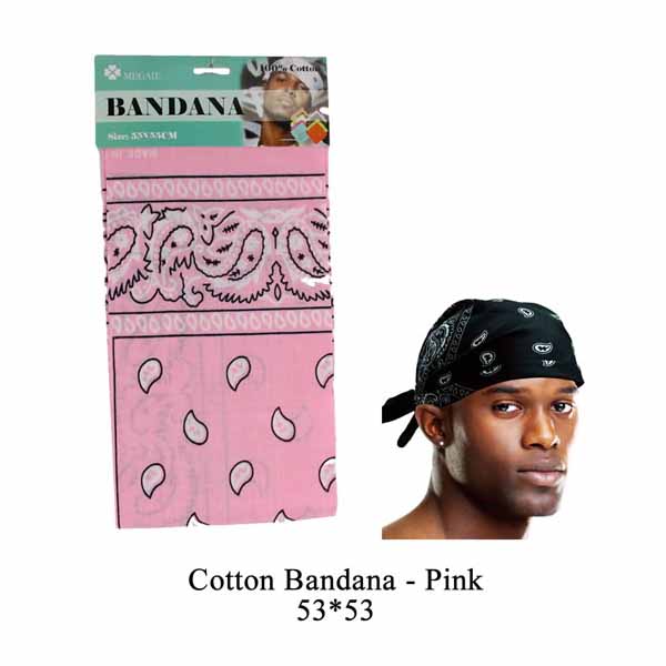 Cotton Bandana -Pink Double Side image 0