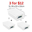 [3 for $12] 5LT RECT FOOD STORER image 0