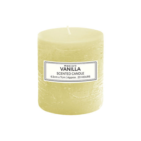 Rustic Vanila Scented Candles 6.3x7cm Ivory image 0