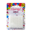 Candles White Spirals 6cm x 24pc image 0