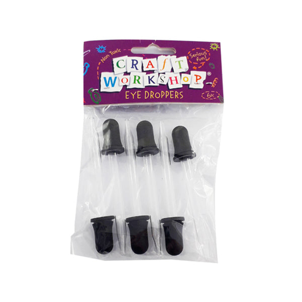 Craft Eye Dropper Glass 9cm 6pc image 0