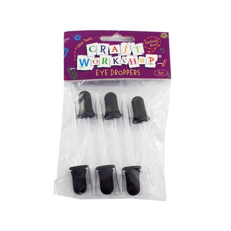 Craft Eye Dropper Glass 9cm 6pc image 0