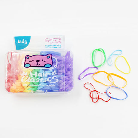 Mini Rubber Bands 150pc - Colourful image 0
