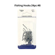 Fishing Hooks 24pc #8 image 0