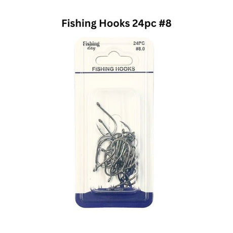 Fishing Hooks 24pc #8 image 0