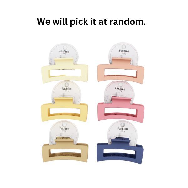 Hair Clip 1pc - Colourful Matt image 0