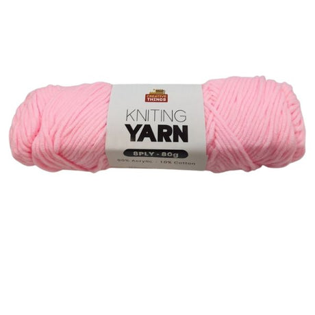 8PLY KNITTING YARN - 80G(LIGHT CRIMSON) image 0