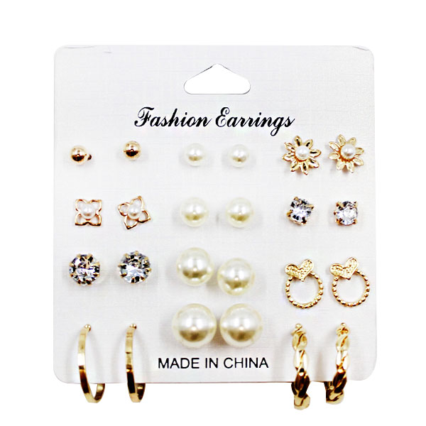Earrings 12 Pairs image 0