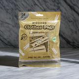 Wooden Laundry Pegs 24 Pack