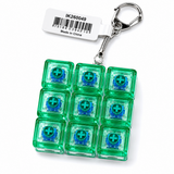 9 Keycap Fidget Keychain - Clear