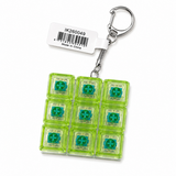 9 Keycap Fidget Keychain - Clear