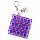 9 Keycap Fidget Keychain - Clear