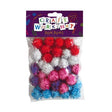 Craft Pom Poms Glitter 20mm x 38pc image 0