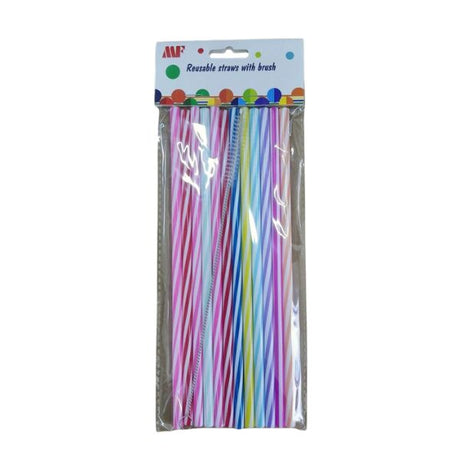 Reusable Premium Straws with Brush 22.8cm Pk13 image 0