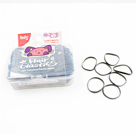 Mini Rubber Bands 150pc - Black image 0